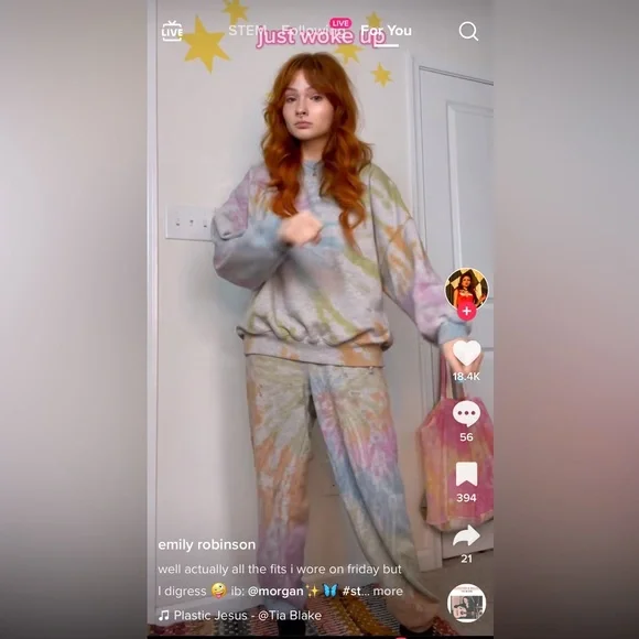 PACSUN PAC SUN Trippy Tie Dye Rainbow Sweat Pants Sweatpants | XS | Gray - Picture 2 of 8